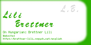 lili brettner business card